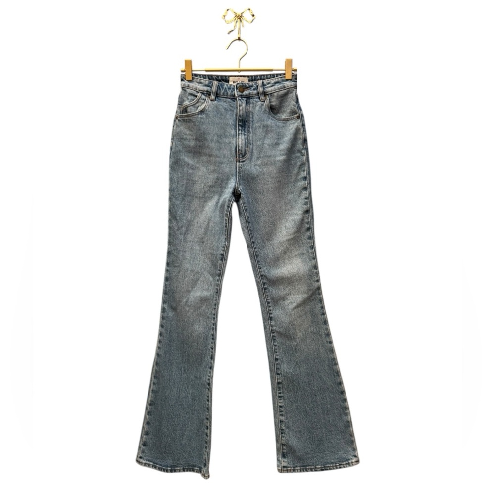 ROLLA’S Dusters High Rise Slim Bootcut Jeans Brad Blue 25 - Picture 5 of 10